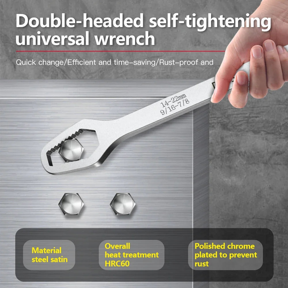 8mm-22mm Universal Wrench - Self Tightening